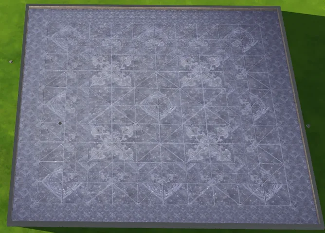 TSM Floor Marble Blue Circles