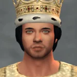 TSM Jewelled Crown with Hair Attached