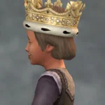 TSM Jewelled Crown with Hair Attached