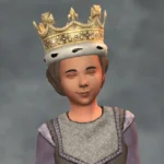TSM Jewelled Crown with Hair Attached