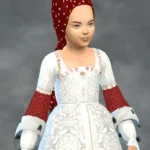 Tudor Headpiece: Bipsouille S2 Marie de Bourgogne Hennin