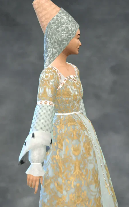 Tudor Headpiece: Bipsouille S2 Marie de Bourgogne Hennin
