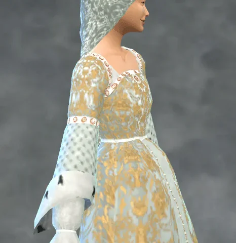 Tudor Headpiece: Bipsouille S2 Marie de Bourgogne Hennin