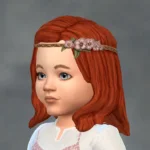 TSM Floral Headband with Hair (Hat-Hair for base game)