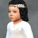 TSM Floral Headband with Hair (Hat-Hair for base game)