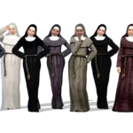 Medieval Nun Habit with Headpiece