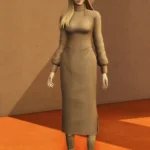 Mellow V - Maud Turtleneck Knit Dress & Sweater Set