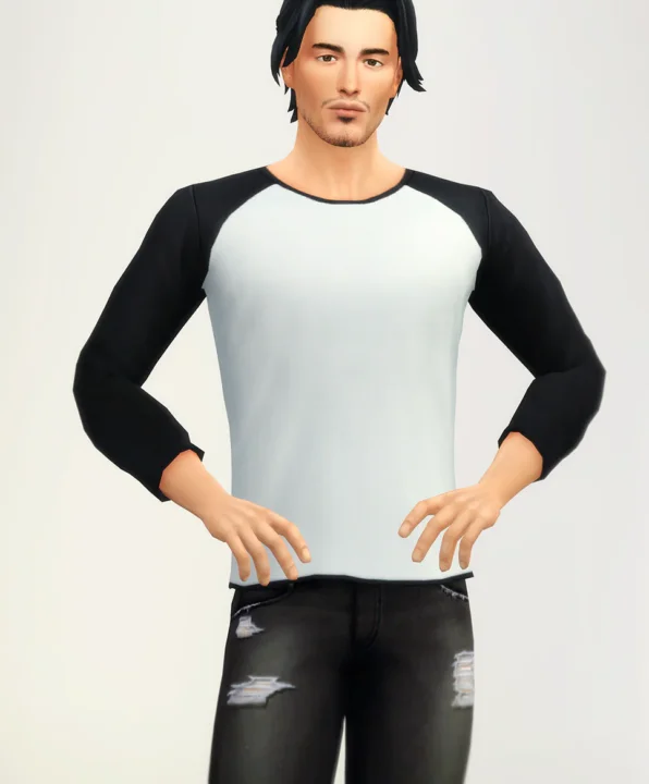 Basic Long Sleeve T-Shirt for Male