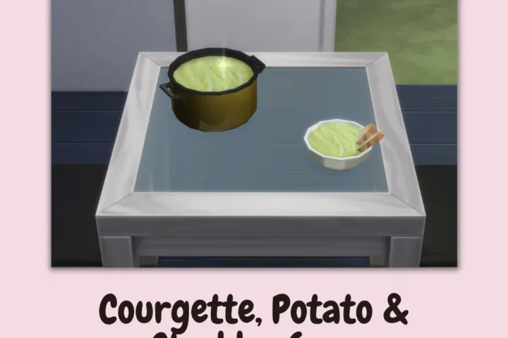Courgette, Potato & Cheddar Soup