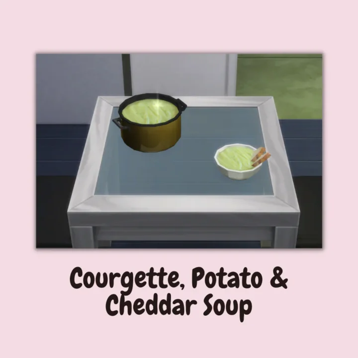 Courgette, Potato & Cheddar Soup
