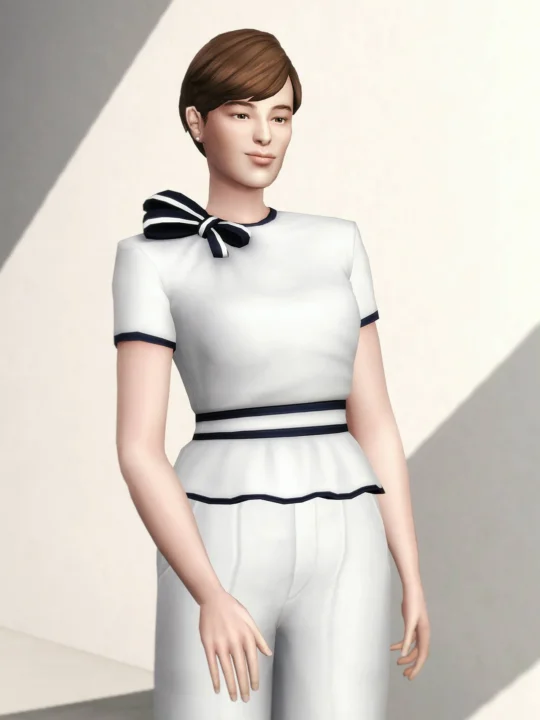 Princess of XVI - Half Blouse - Trousets Set