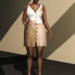 Desert Sand - Lux Dress & Vest Set