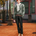 Autumn City II - Maple Sweater & Leaf Jeans Set