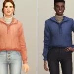 Basic Sweater VI - Set 4_Turtleneck with Long Sleeve
