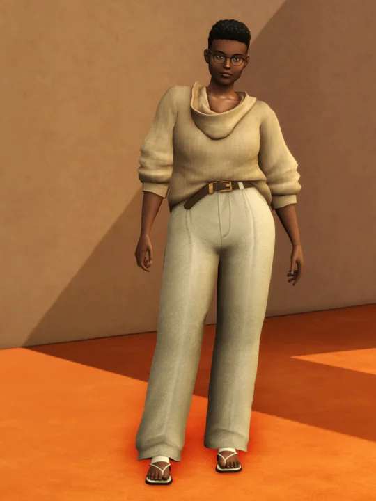 Mellow V - Gène Sweater & with Pants Set (Feminine)