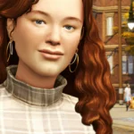 Autumn City II - Olive Quadruple-hoop Earrings