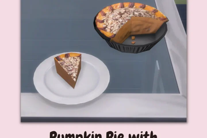 Pumpkin Pie with Walnut & Maple Cream