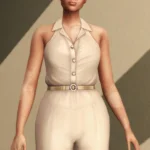 Desert Sand - Sandy Shirt Dress & Jumpsuit Set