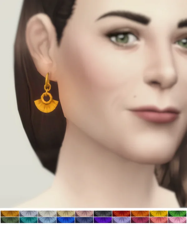 Vintage Fan Earring