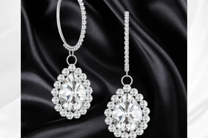 Diamond Dewdrop Earrings