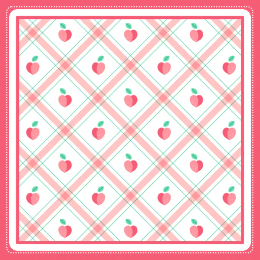 Patterned Rug 001 (Flowers & Fruit)