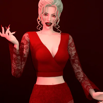 [Vampires vs Witches] Laced Top