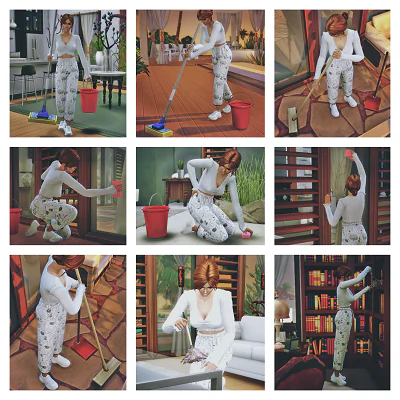 Cleaning Poses