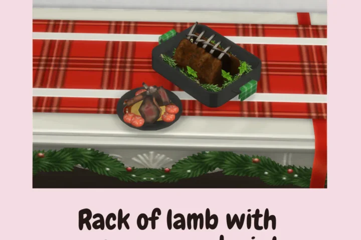Rack of lamb with rosemary and mint
