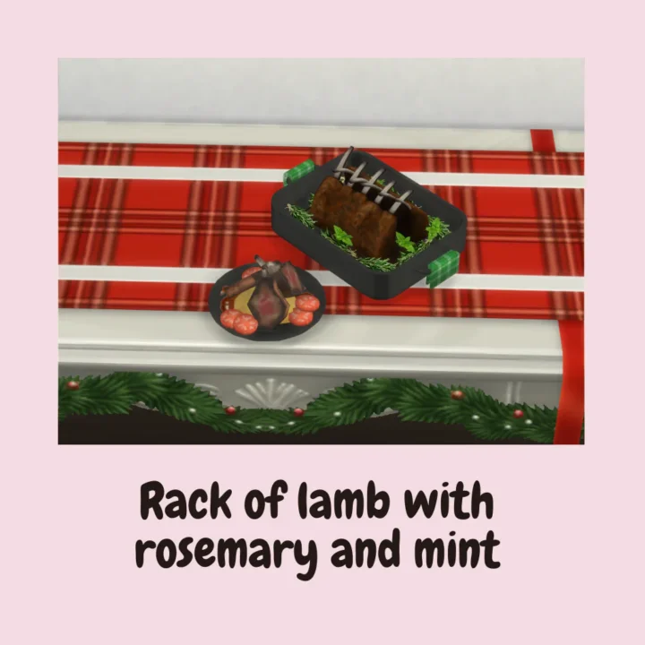Rack of lamb with rosemary and mint