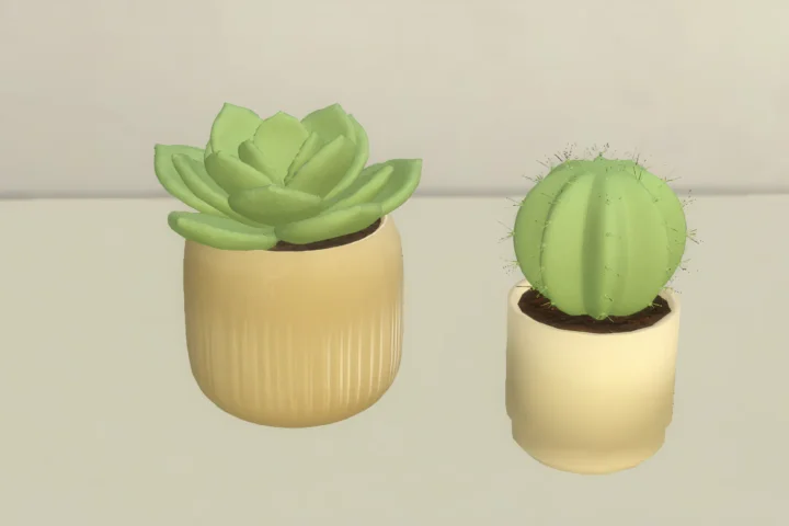 Artifical cactus set