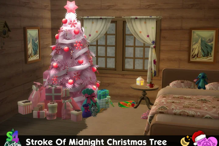 Stroke of Midnight Christmas Tree: Cotton Candy Recolors