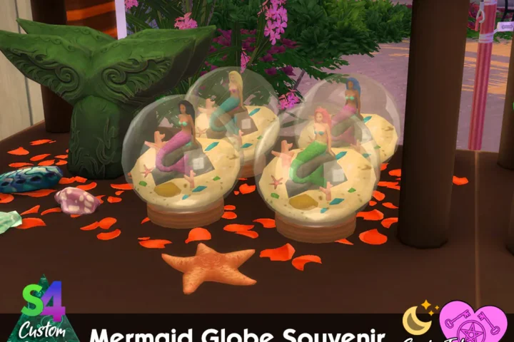 Mermaid Globe Souvenir