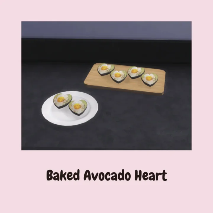 Baked Avocado Heart