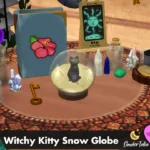 Witchy Kitty Snow Globe