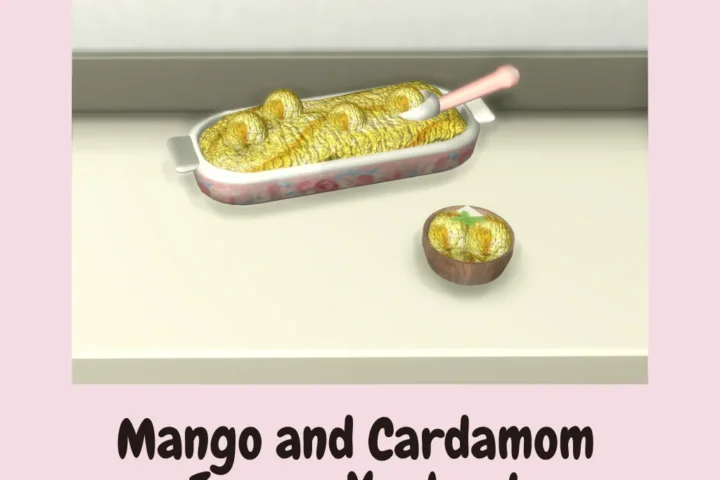 Mango and Cardamom Frozen Yoghurt