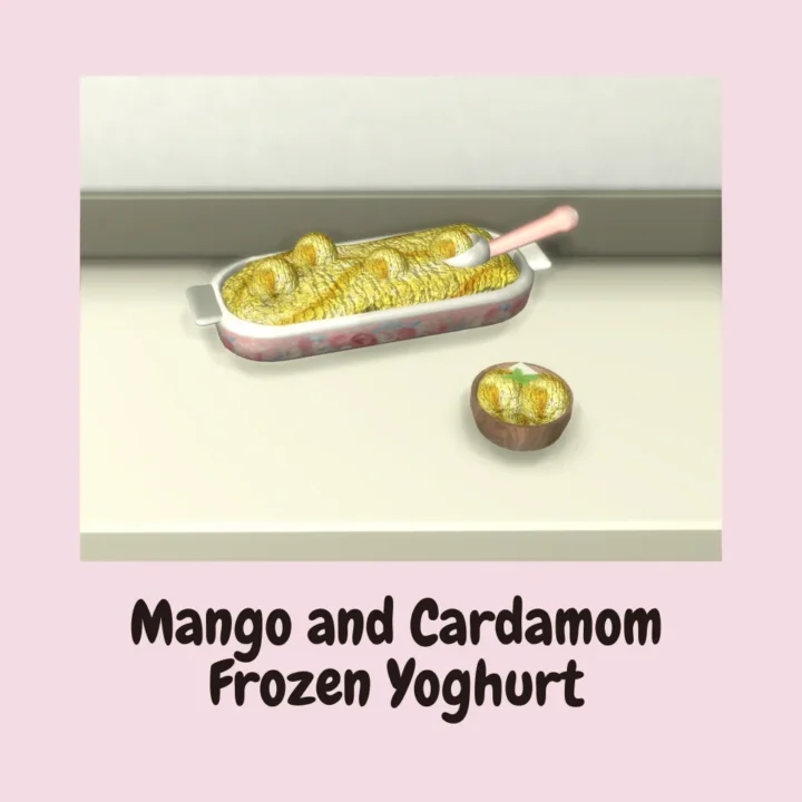 Mango and Cardamom Frozen Yoghurt