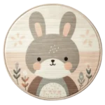 Rabbit Round Rugs : 2 versions