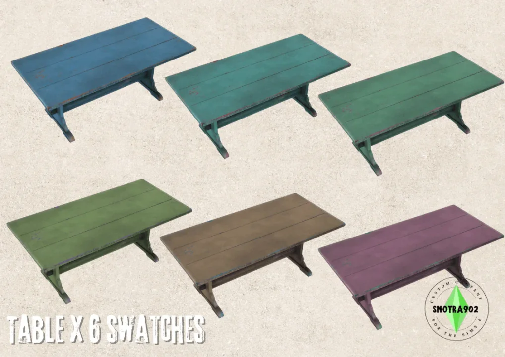 Painted Wooden Set