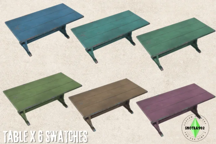 Painted Wooden Set