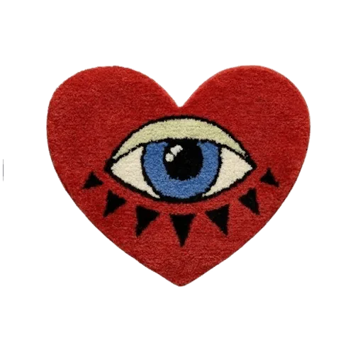 Heart rug