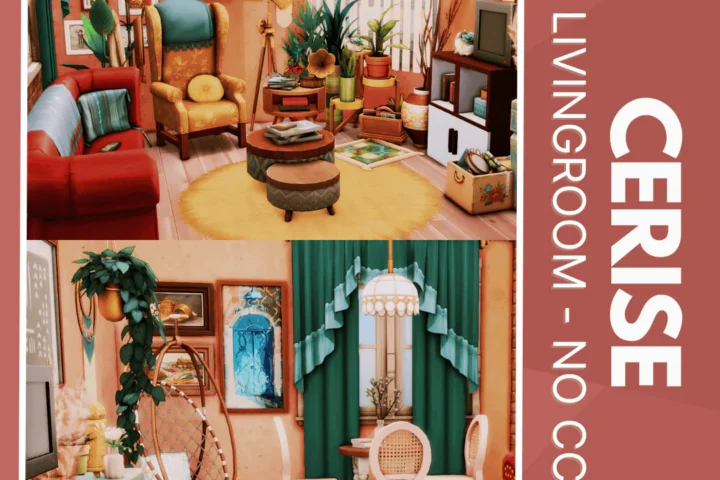 Cerise Livingroom - No CC
