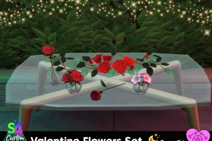 Valentine Flowers Set