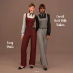 Meet Me in Paris Collection - Corset Shirt with Ribbon