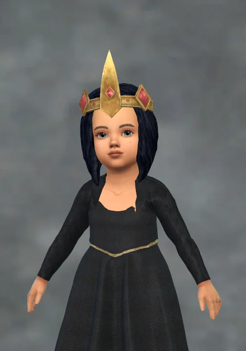 TSM Evil Witch Crown with Hair