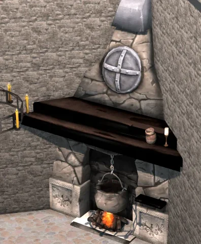 TSM Rustic Corner Hearth