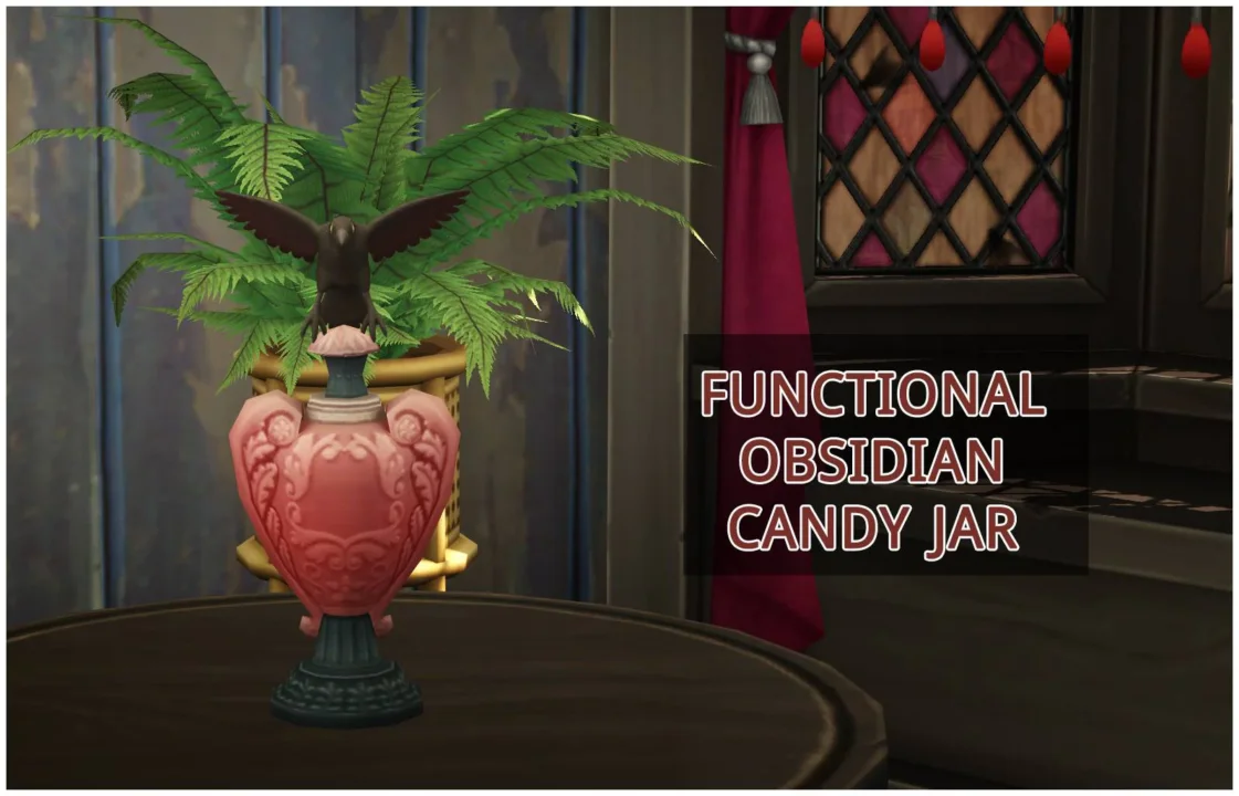 Functional Obsidian Candy Jar