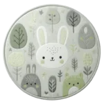 Rabbit Round Rugs : 2 versions