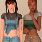 Denim Collection - Asimetrical Top