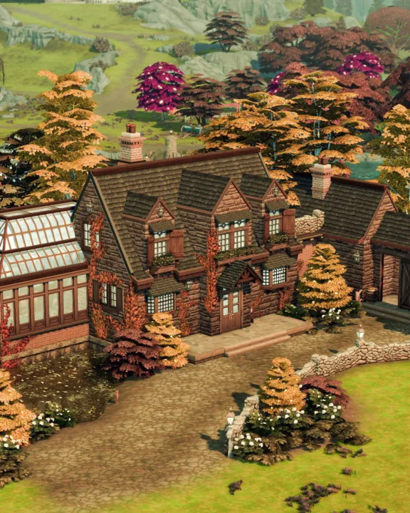 English Autumn Farmhouse