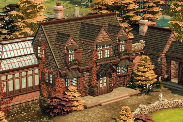 English Autumn Farmhouse
